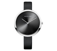 BERING Women Analog Quartz Classic Collection Watch with Satin Strap and Sapphire Crystal 12240-602