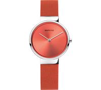 Bering Ladies Slim Classic Watch 14531-505 Quartz Sapphire Orange Dial