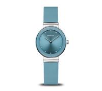 BERING Women's Quartz Movement Watch Classic Collection with Stainless Steel and Sapphire Glass 10129-XXX - 3 ATM, blue, Strap.