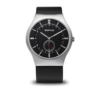 BERING Men Analog Quartz Classic Collection Watch with Calfskin Leather Strap and Sapphire Crystal 11940-409