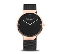 Bering , Men's Watch Max René 15540-262 Rose Gold Black ,Black male, Sizes: ONE SIZE