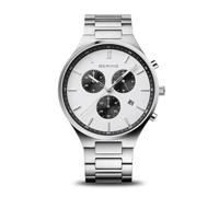 Bering 11743-704 Classic Titanium Chronograph Mens Watch 40mm 5ATM