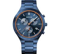 BERING Men's Analogue Quartz Watch with Stainless Steel Strap 11743-797, Silver/Black, 43, Modern