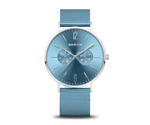 BERING Men's Quartz Analog Watch with Stainless Steel Strap mid-39940, Blue