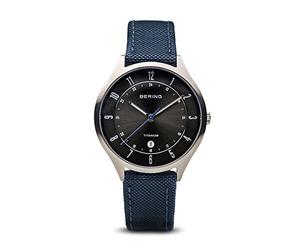 Bering Men's Quartz Watch | 39mm Case | Wristwatch with Titanium Case | Titanium Collection | 11739 | 15139