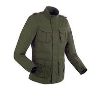 Bering Norris Evo waterproof Motorcycle Textile Jacket, green-brown, size S for Men
