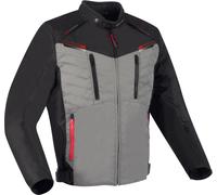 Bering Otago waterproof Motorcycle Textile Jacket, black/grey, size S