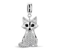 BERING PolarFox Polar Fox Pendant Stainless Steel with Zirconia