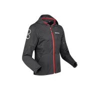 Bering Profil Motorcycle Textile Jacket, black-red, size L for Men