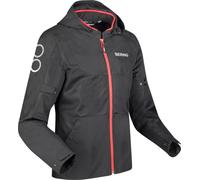 Bering Profil Motorcycle Textile Jacket, black-red, size L for Men