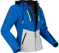 Bering Rotor Softshell waterproof Ladies Motorcycle Textile Jacket, blue/grey, size 40