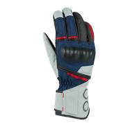 §Bering Siberia MC Gloves Women Grey-Blue-Red§