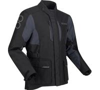 Bering Siberia King Size waterproof Motorcycle Textile Jacket, black-grey, size 2XL for Men