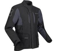 Bering Siberia waterproof Motorcycle Textile Jacket, black-grey, size M for Men