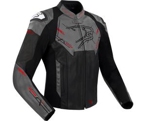 Bering Snap, leather jacket S Black/Grey/Red