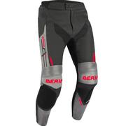 Bering Snap Motorcycle Leather/Textile Pants, black-grey, size L for Men