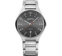Bering Time Men's 11739-772 Titanium 39mm Quartz Watch in Silver Bering Time Silver One Size