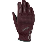 Bering Trend waterproof Ladies Motorcycle Gloves, burgundy red, size S