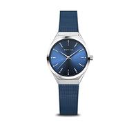 Bering Ultra Slim Blue Milanese Stainless Steel Watch 18729-307