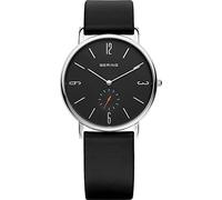 BERING Unisex Analog Quartz Classic Collection Watch with Calfskin Leather Strap and Sapphire Crystal 13739-402