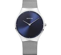 BERING Unisex Analog Quartz Classic Collection Watch with stainless steel Strap and Sapphire Crystal 12138-008