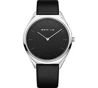 Bering Unisex Analog Quartz Ultra Slim Collection Watch with Stainless Steel Strap and Sapphire Crystal