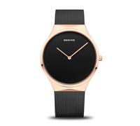 Bering Unisex Quartz Watch, 38 mm Stainless-Steel Case and Dial, Milanese Strap, Sapphire Crystal, 3 ATM, 12138