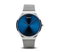 Bering Unisex Quartz Watch, 38 mm Stainless-Steel Case and Dial, Milanese Strap, Sapphire Crystal, 3 ATM, 12138