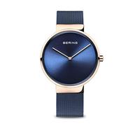 Bering Unisex Quartz Watch, 39 mm Stainless-Steel Case and Dial, Milanese Strap, Sapphire Crystal, 5 ATM, 14539