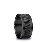 BERING Men Ring in polished Black- Arctic Symphony Collection with Stainless Steel - Arve 8