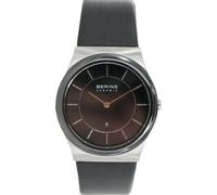 Bering Unisex Watch Wrist Watch Slim Ceramic - 32235-442 Leather