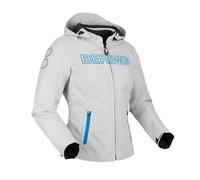 Bering Warwick Ladies Motorbike Motorcycle Textile Jacket Light Grey / Blue