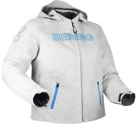 Bering Warwick Queen Size waterproof Ladies Motorcycle Textile Jacket, grey-blue, size 50 for Women