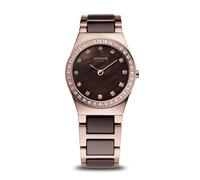 BERING Women Analog Quartz ceramic collection Watch with stainless steel/Ceramic Strap and Sapphire Crystal 32426-765