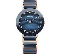 BERING Women Analog Quartz ceramic collection Watch with stainless steel/Ceramic Strap and Sapphire Crystal 11435-767