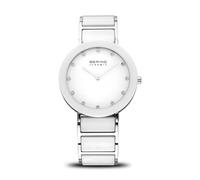 BERING Women Analog Quartz ceramic collection Watch with stainless steel/Ceramic Strap and Sapphire Crystal 11435-754