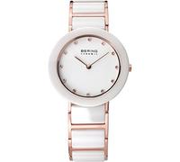 BERING Women Analog Quartz ceramic collection Watch with stainless steel/Ceramic Strap and Sapphire Crystal 11429-766
