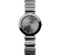Bering Women Analog Quartz Ceramic Collection Watch with Stainless Steel/Ceramic Strap & Sapphire Crystal