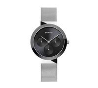 BERING Women Analog Quartz Ceramic Collection Watch with Stainless Steel Strap and Sapphire Crystal 35036-166, Rose Gold, 36 (EU)