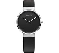 BERING Women Analog Quartz Classic Collection Watch with Calfskin Leather Strap and Sapphire Crystal 14531-402