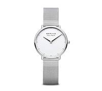 Bering Women Analog Quartz Max René Collection Watch with Stainless Steel Strap and Sapphire Crystal, Silver, 30 mm