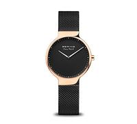 BERING Women Analog Quartz Max René Collection Watch with stainless steel Strap and Sapphire Crystal 15531-262, Black/White, 31 mm