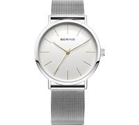 BERING Women's Quartz Watch, 36 mm Stainless-Steel Case and Dial, Milanese Strap, Sapphire Crystal, 3 ATM, 13436