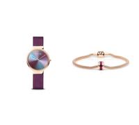 BERING Women's Quartz Watch and Bracelet Set in Rose Gold | 31 mm Stainless Steel Case | 190 mm Bracelet | 10X31-Anniversary3 | GOH2-R-ME