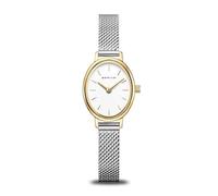 Bering Women's Quartz Watch | Watch 20 mm Gold Stainless Steel Case and White Dial | Milanese Strap | Sapphire Glass | 3 ATM | 11020-010