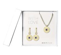 BERING Women's Set 465-765 Necklace and Earrings Gold Black