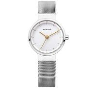 BERING Women's Solar Watch, 24 mm Stainless-Steel Case and Dial, Milanese Strap, Sapphire Crystal, 5 ATM, 14424