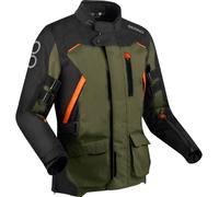 Bering Zephyr waterproof Motorcycle Textile Jacket, black-brown, size L for Men