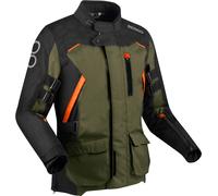 Bering Zephyr waterproof Motorcycle Textile Jacket, black-brown, size XL for Men