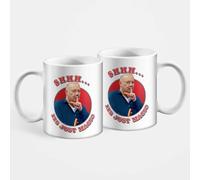 BeringTees Bob Mortimer “Shhh It’s Just Magic” Mug - Funny Comedy Magician TV Gift-White